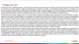 Política do Sistema de Gestão
