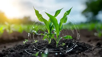 Plantação do agronegócio conectada com tecnologia