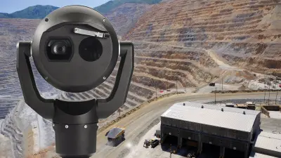 monitoramento de minas sistema de monitoramento Bosch MIC Cameras IP monitoramento 360 monitoramento em condições severas inteligência embarcada