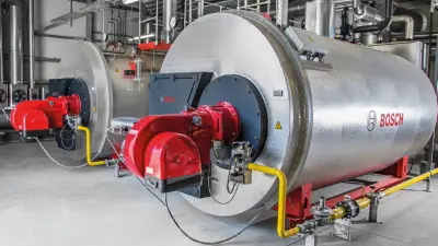 Caldeiras industriais Bosch geração de vapor geração de água quente redução dos custos de produção caldeiras