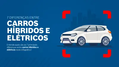 carros hibridos e eletricos infografico